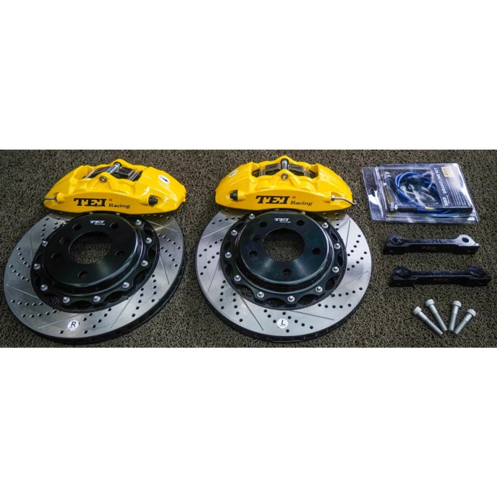 FRONT BIG BRAKE KIT 4 PISTON CALIPER 355X28MM DISC for BMW 530 530I 525 525XI 528I 530E 535 535I 540I 545I 550 550I 18inch Wheel